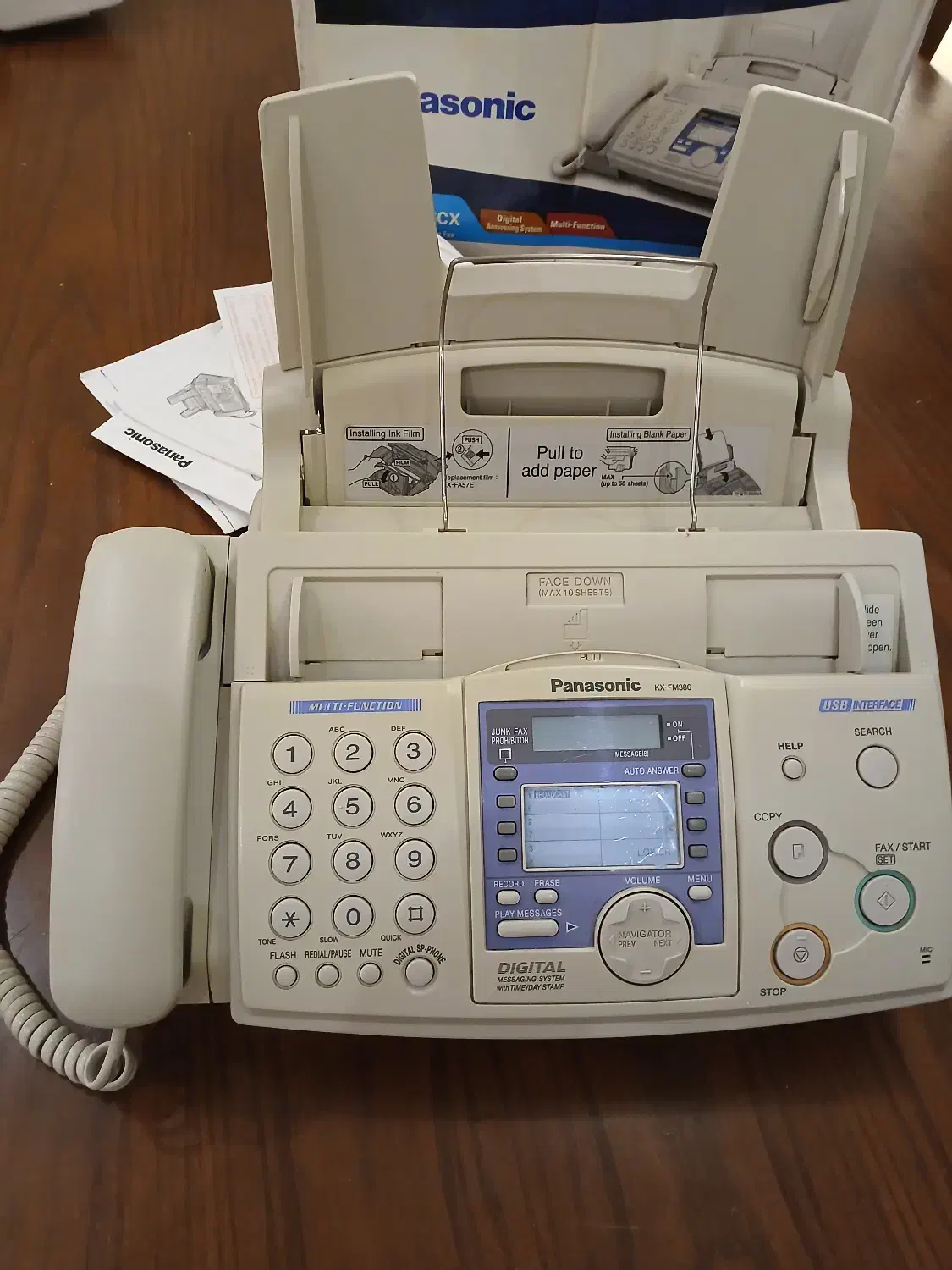 تلفکس چند کاره  پاناسونیک|پرینتر، اسکنر، کپی، فکس|تهران, دبستان|دیوار