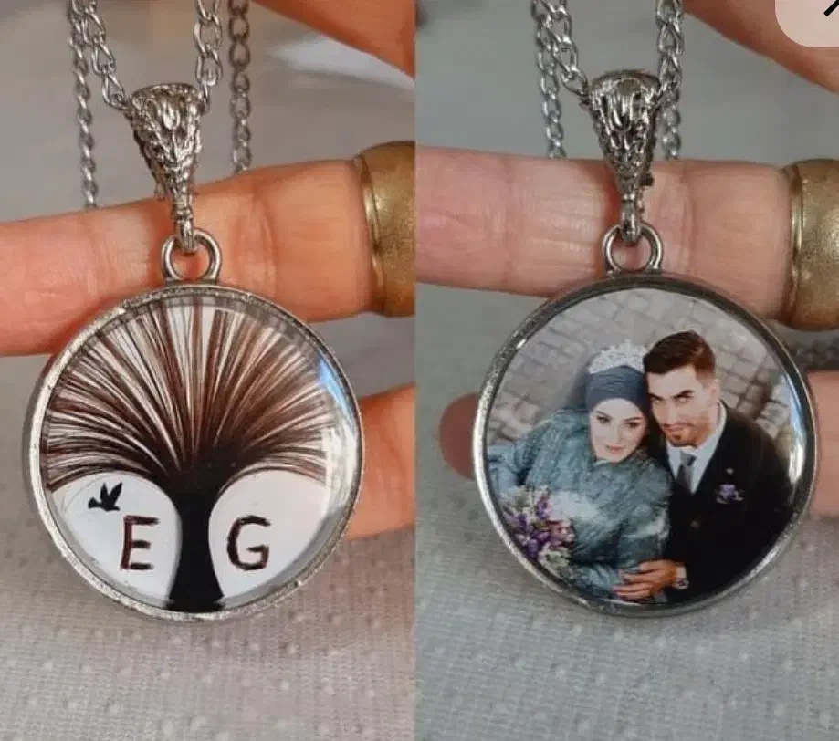 گردنبند رزینی با عکس و مو|جواهرات|مرودشت, ابوذر شمالی|دیوار