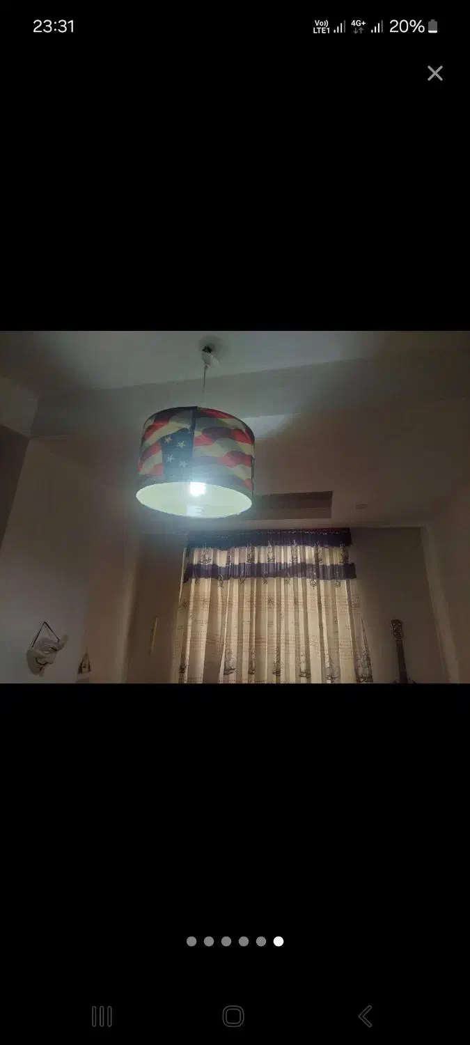 لوستر شید طرح پرچم|لوستر و چراغ آویز|فردیس, شهرک وحدت|دیوار