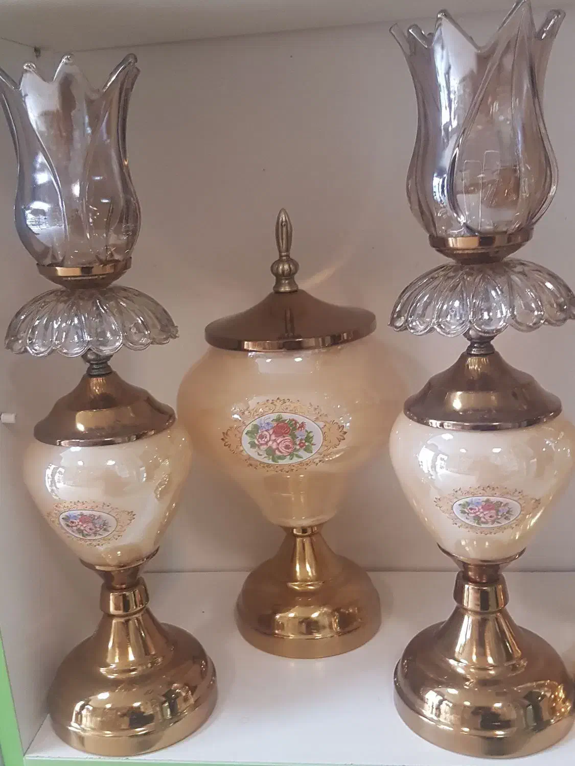 ست شعمدان و شکلات خوری و اباژور بدونه واسطه|لوستر و چراغ آویز|ورامین, ورامین|دیوار