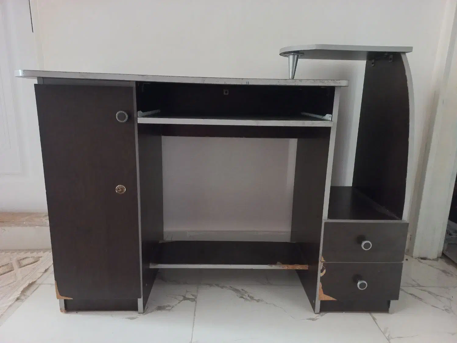 دراور ۴ کشو میز پی سی|جاکفشی، کمد، دراور|گرگان, |دیوار