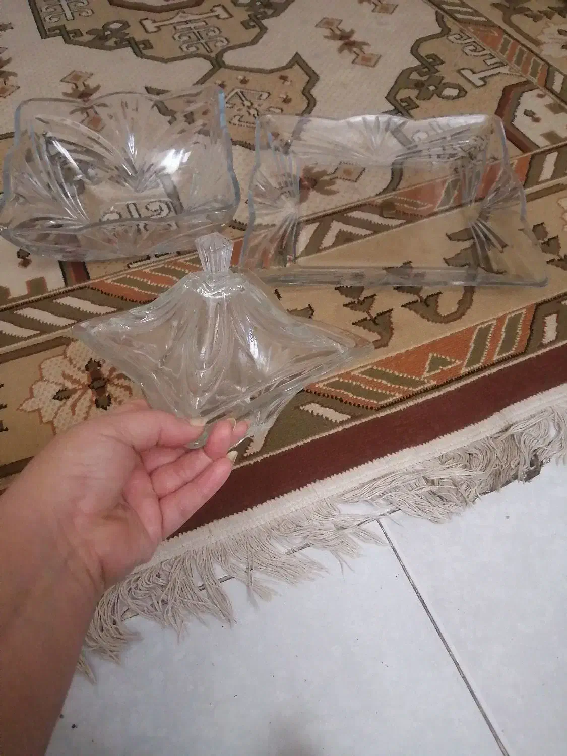 سه تیکه پذیرایی|ظروف سرو و پذیرایی|مشهد, شهرک امام هادی (شهرک غرب)|دیوار