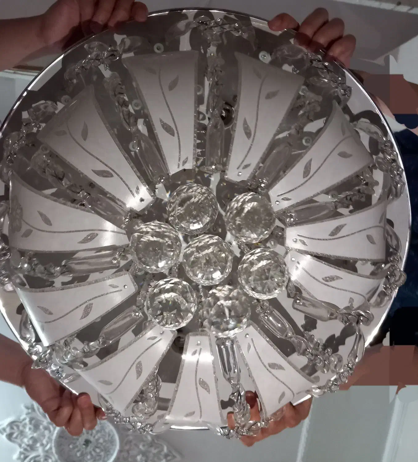 لوستر کریستالی نو زیر قیمت|لوستر و چراغ آویز|تهران, شهرک ولیعصر جنوبی|دیوار