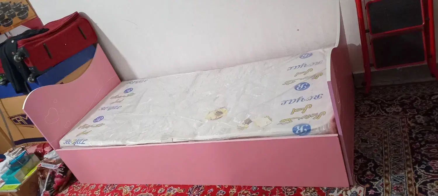 تخت خواب یکنفره با تشک|تخت و سرویس خواب|ایذه, |دیوار