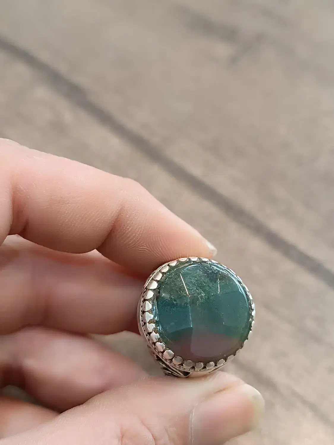 انگشتر یشم سه رنگ|جواهرات|گلپایگان, |دیوار