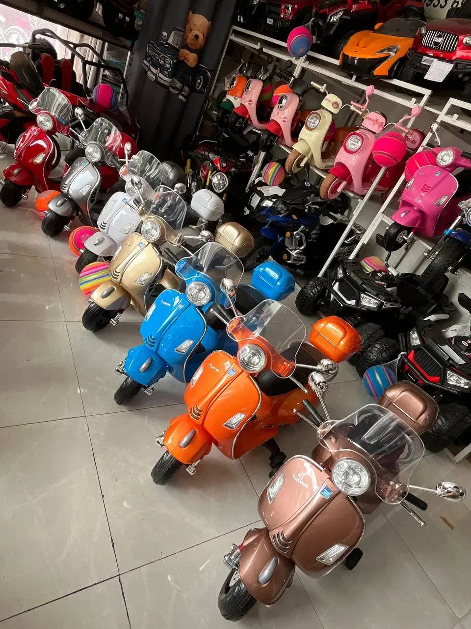 *قزوین*موتور شارژی تنوع انواع وسپا|اسباببازی بچه|محمدیه-قزوین, |دیوار