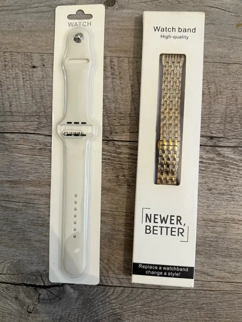 دو‌عدد بند اپل واچ طلایی نگین دار + بند سیلکونی|لوازم جانبی موبایل و تبلت|تهران, قاسم‌آباد|دیوار