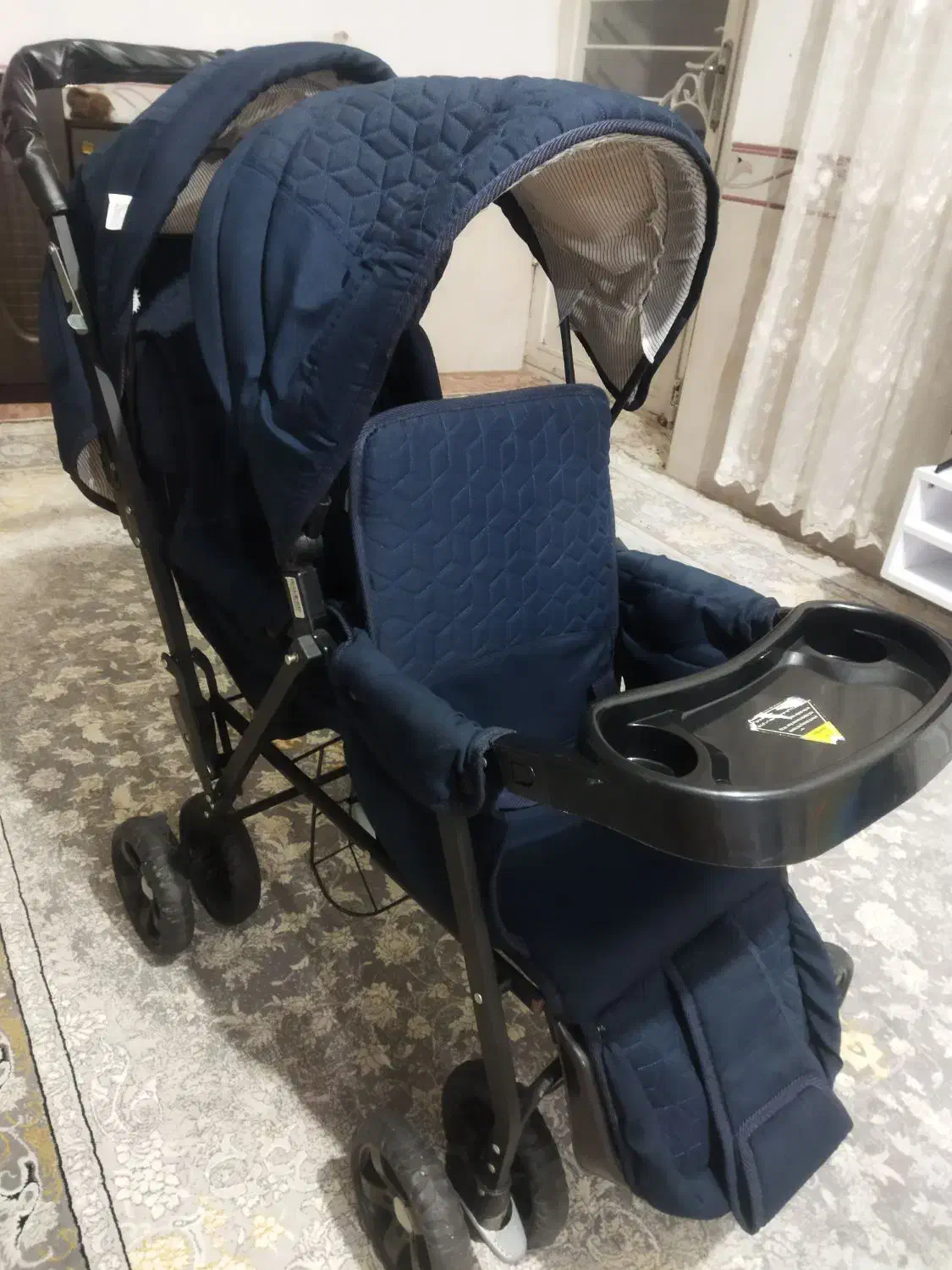 کالسکه دو قلو بچه|کالسکه و لوازم جانبی|ایلام, |دیوار