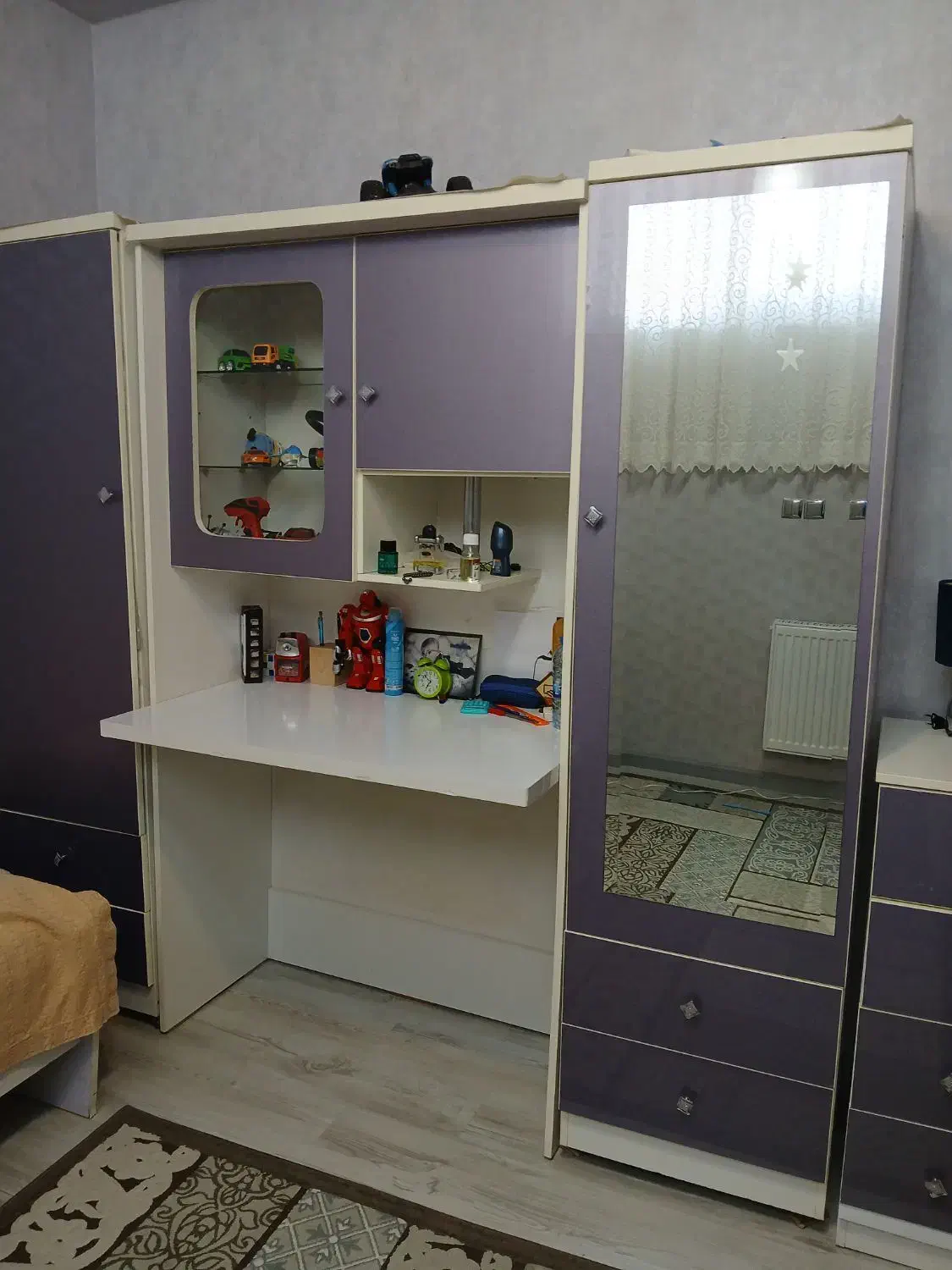 سرویس خواب نوجوان در حدنو|تخت و سرویس خواب|خوی, |دیوار