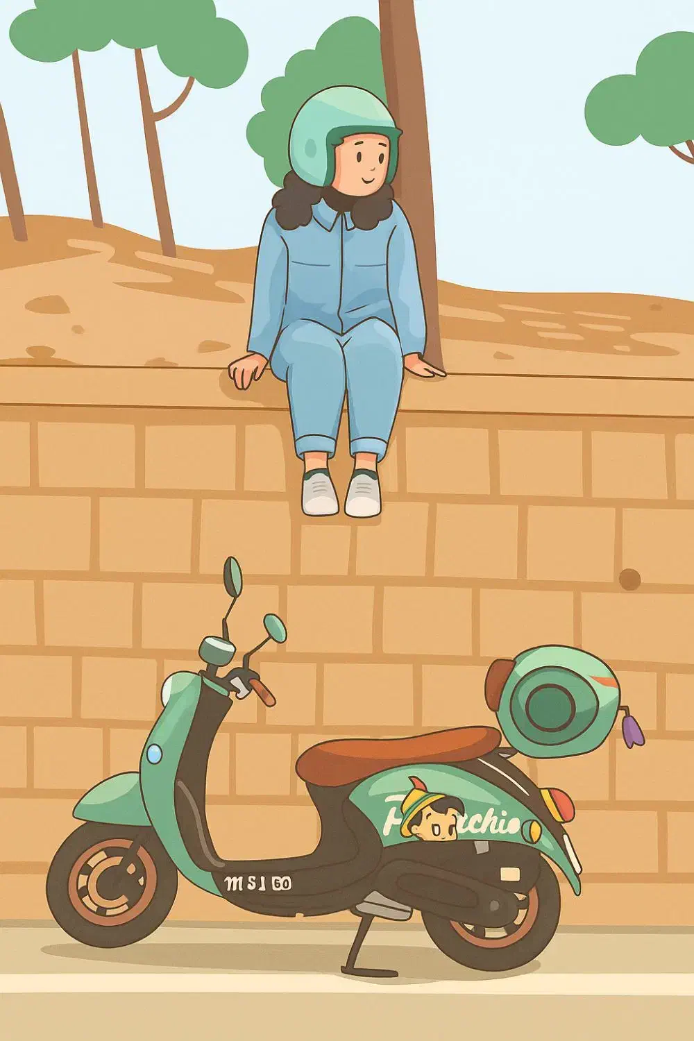 موتور ms1 50 cc دخترونه و بچگانه|موتورسیکلت|تهران, نیکنام|دیوار