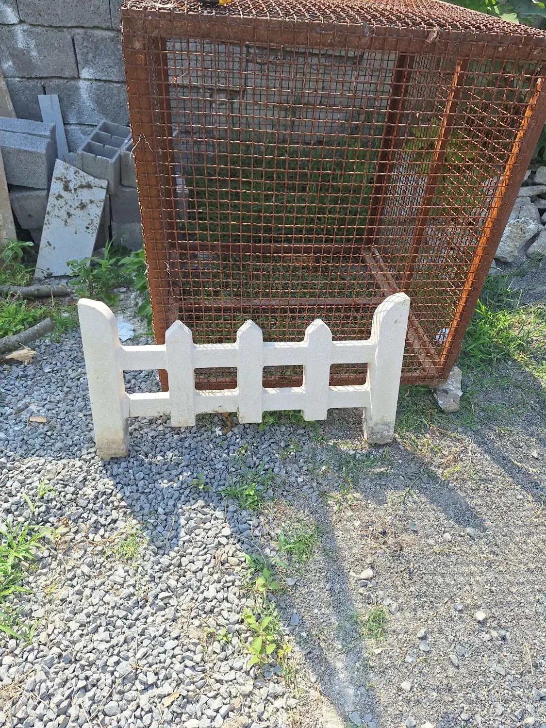 سیمانی نرده سفید90×46|حراج|رویان, |دیوار