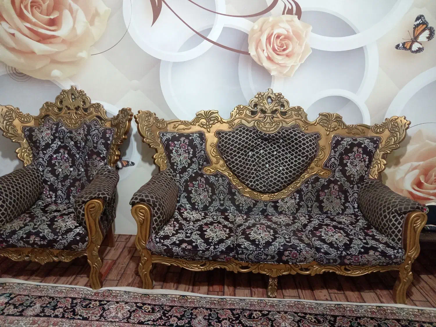 مبل‌سلطنتی|مبلمان خانگی و میز عسلی|بستان آباد, |دیوار