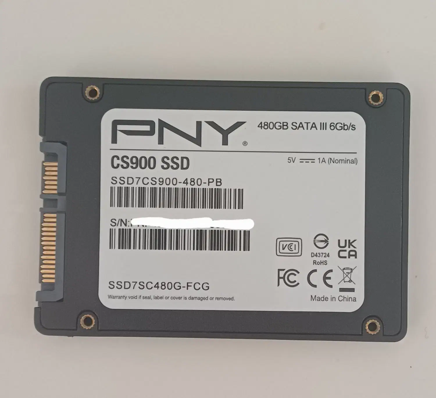 SSD 480 PNY|قطعات و لوازم جانبی رایانه|رشت, رشتیان|دیوار