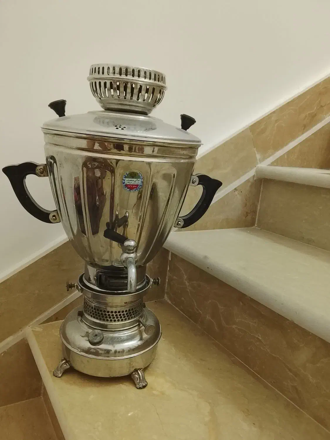 سماور نفتی قدیمی کاملا نو و سالم|کلکسیون اشیاء عتیقه|تنکابن, |دیوار