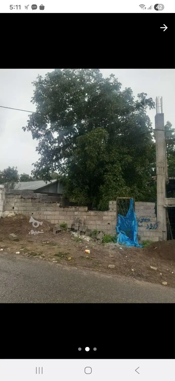 زمین تجاری مسکونی داخل بافت و دارای پروانه ساخت|فروش زمین و ملک کلنگی|امامزاده عبدالله, |دیوار