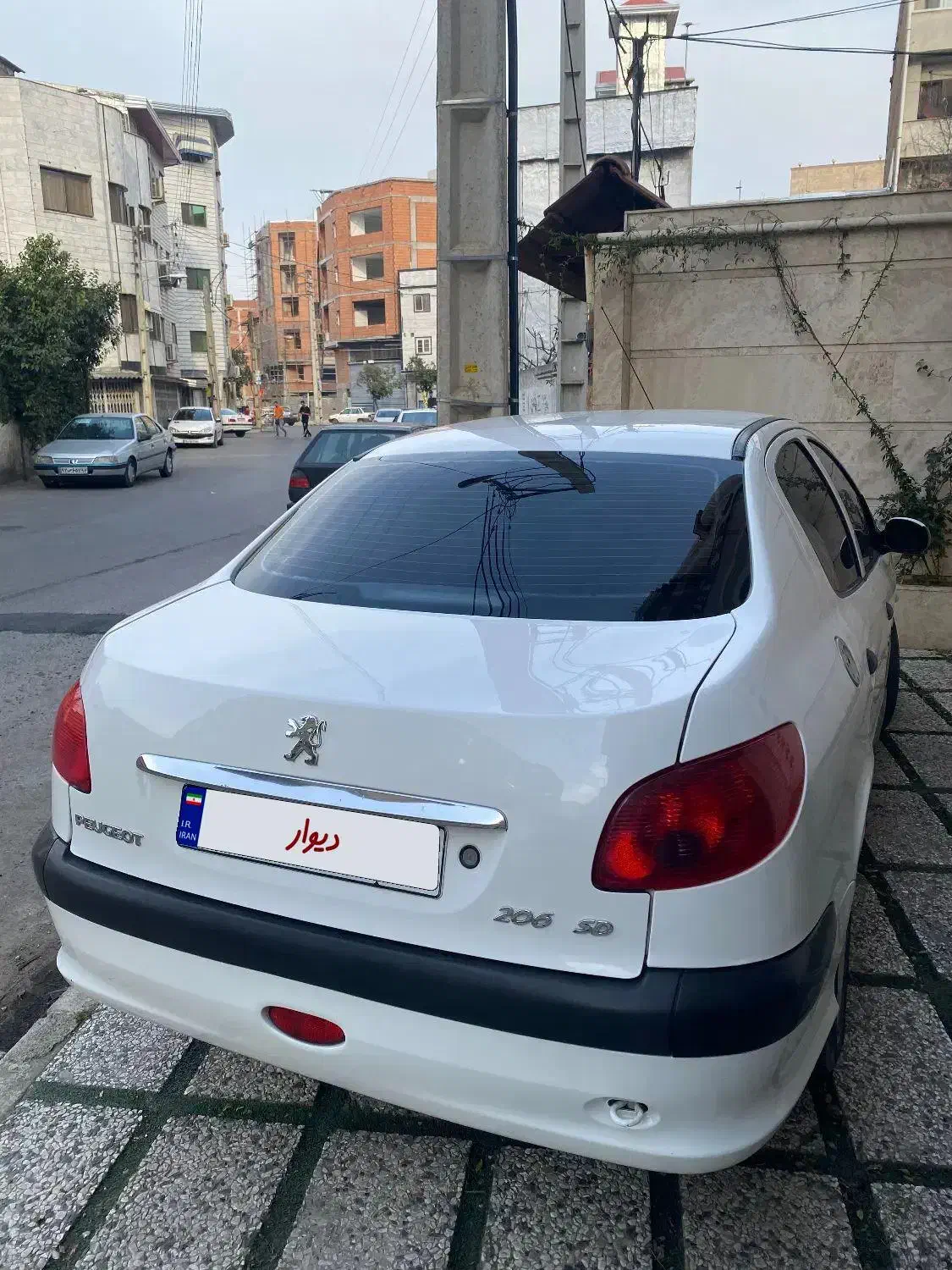 پژو 206 sd v8 سفید|خودرو سواری و وانت|قائم‌شهر, |دیوار