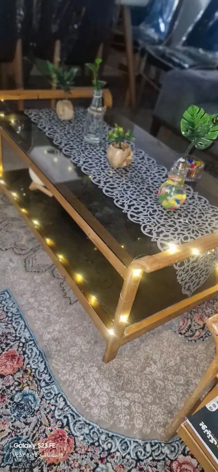 میز وسط یا جلو مبلی چوب راش|مبلمان خانگی و میز عسلی|بندر امام خمینی, |دیوار