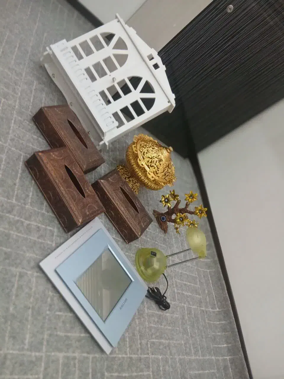 فروش چراغ جای دستمال شکلاتخوری ساعت چشم نظر|صنایع دستی و سایر لوازم تزئینی|نسیم‌شهر, |دیوار