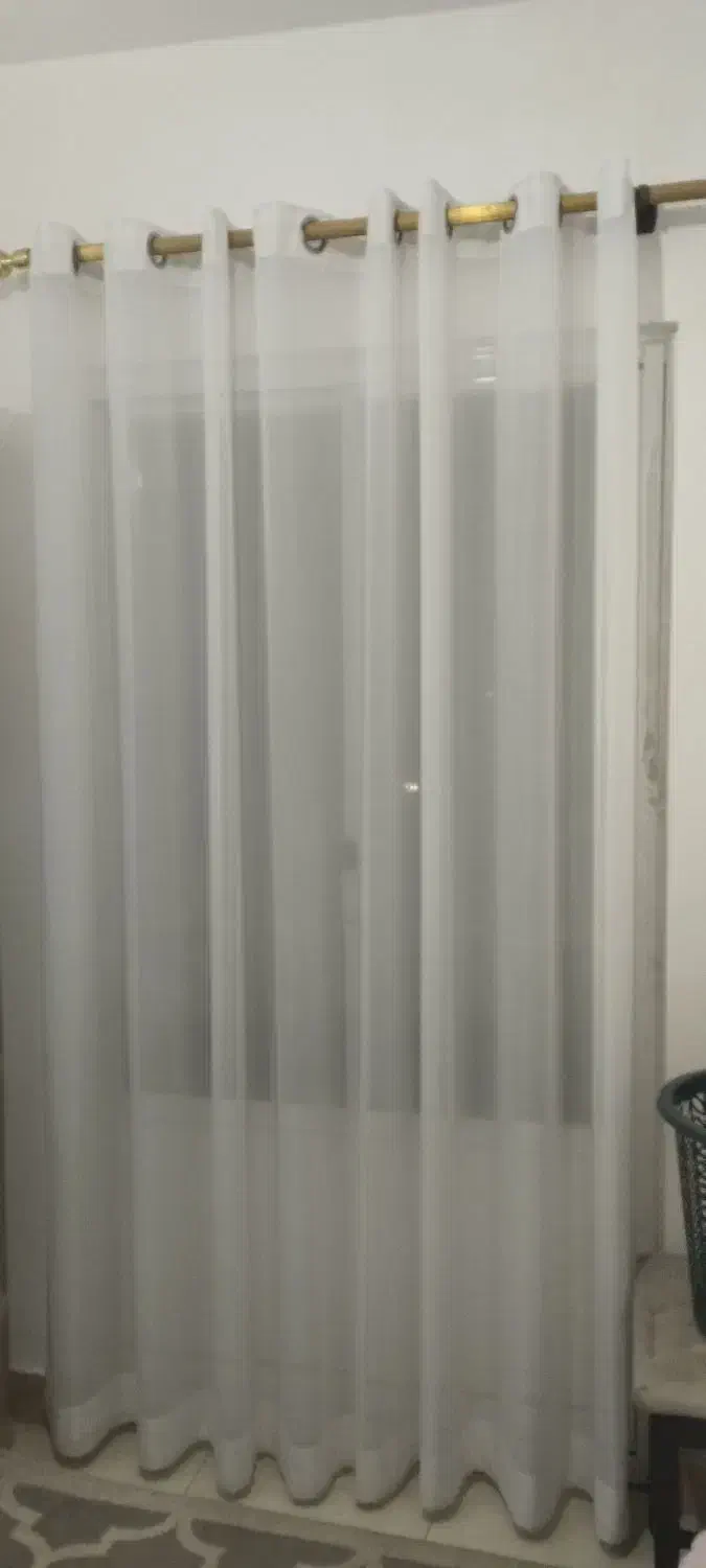 یک عدد پرده حریر|پرده، رانر، رومیزی|رشت, کوی حسینی|دیوار