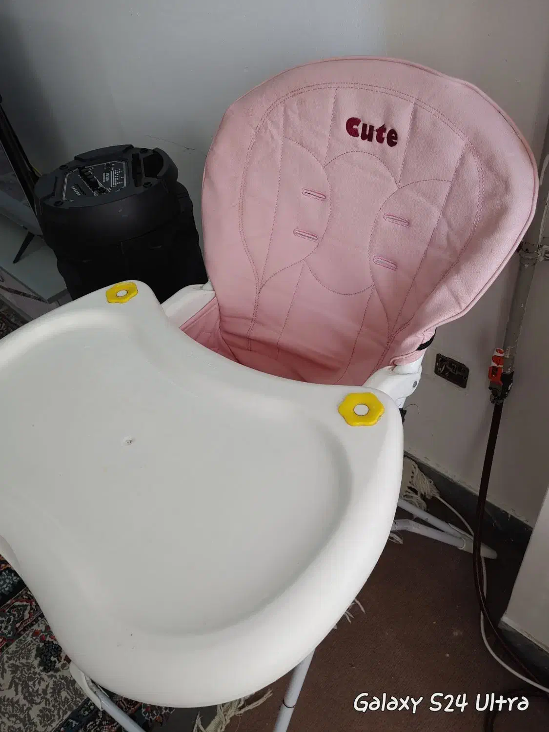 صندلی غذا صورتی|تخت و صندلی بچه|بابل, |دیوار