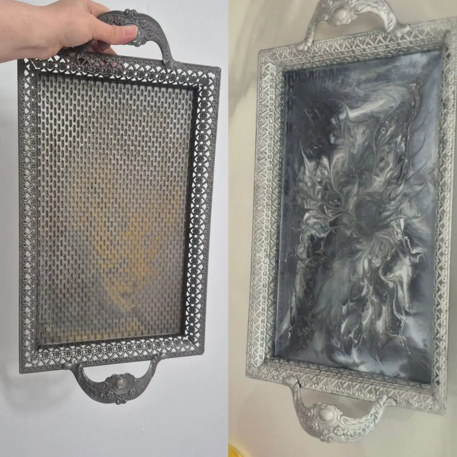 ظروف رزینی ،ساعت رزینی و تعمیر سینی|ظروف سرو و پذیرایی|یزد, |دیوار