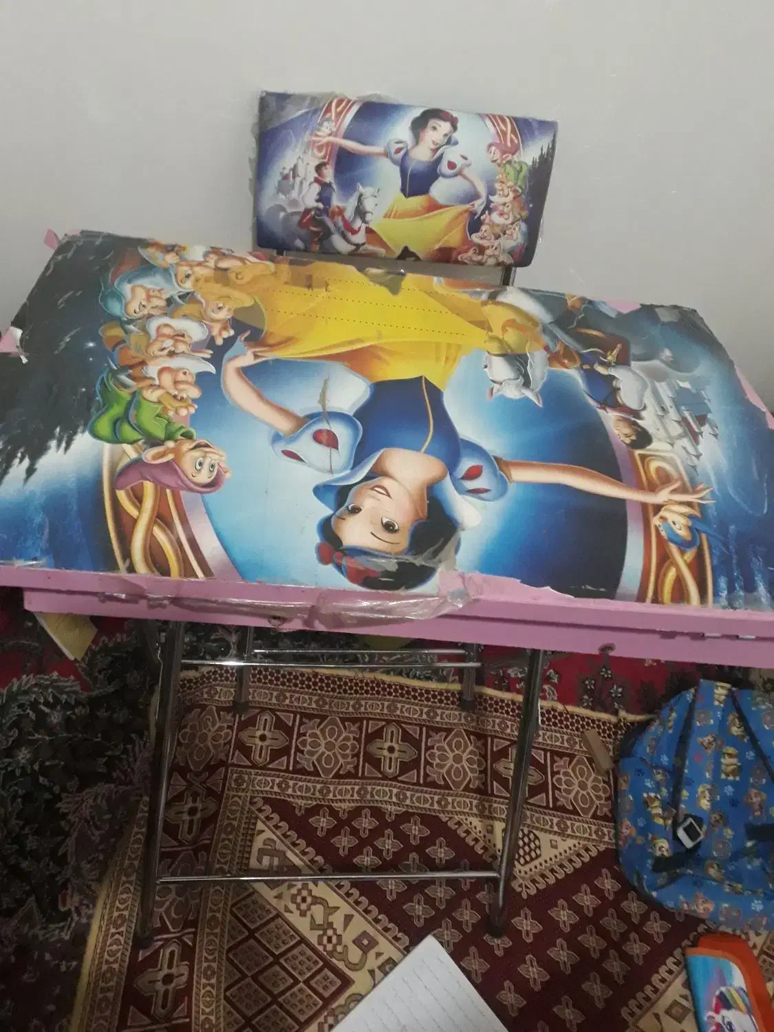 میزتحریرعروسکی رنگ صورتی|اسباب و اثاث بچه|خواف, |دیوار
