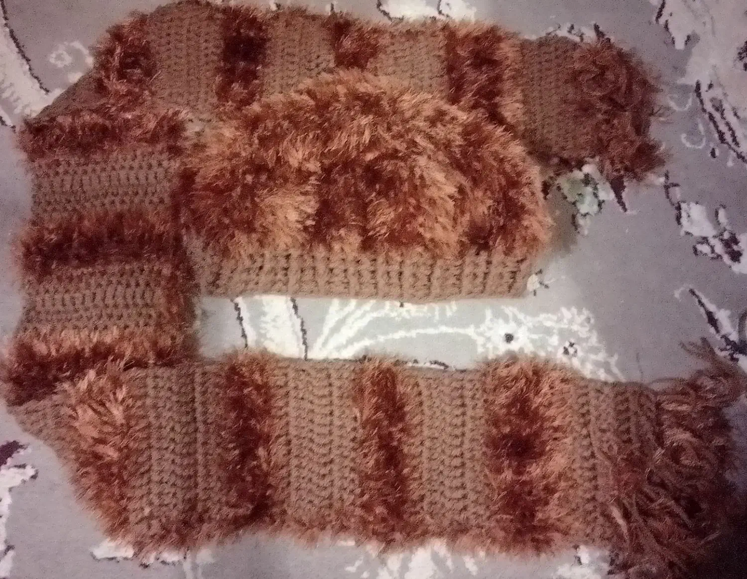 کلاه و شال گردن قهوه‌ای شکلاتی|لباس|نیشابور, شهرک رسولی|دیوار