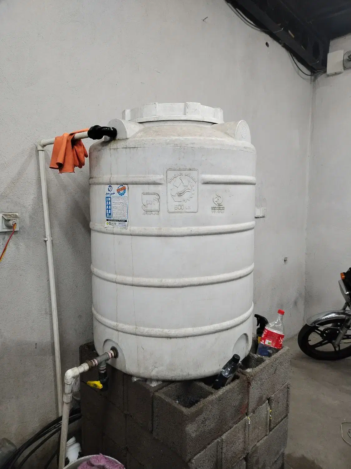 منبع آب 500 لیتری با فیلتر جامبو ورودی|مصالح و تجهیزات ساختمان|رشت, کوی عرفان|دیوار
