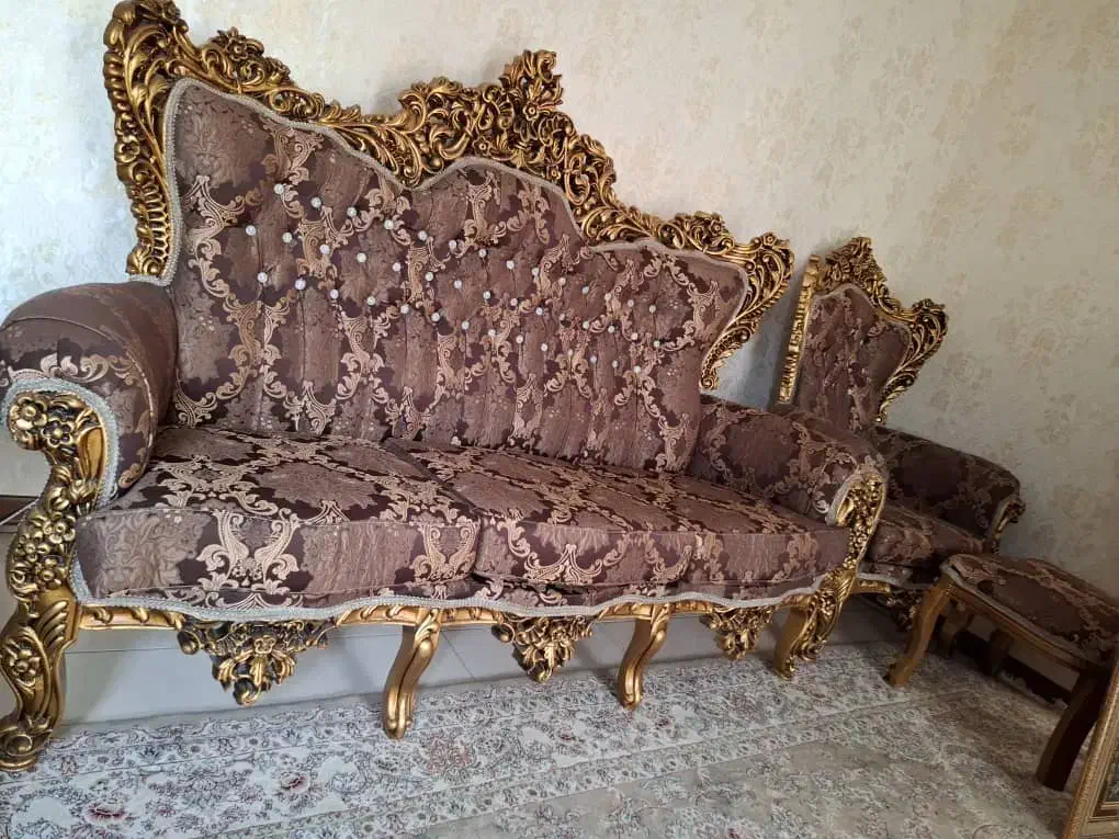 مبلمان سلطنتی 9نفره|مبلمان خانگی و میز عسلی|اسلامشهر, شهرک قائمیه|دیوار