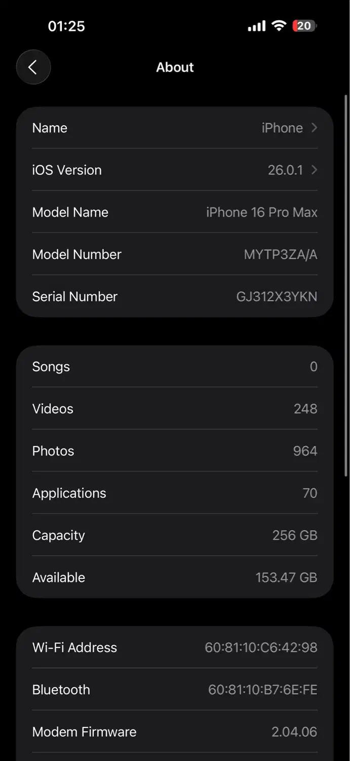 Iphone 16 pro max 256 zaa|موبایل|سنندج, |دیوار