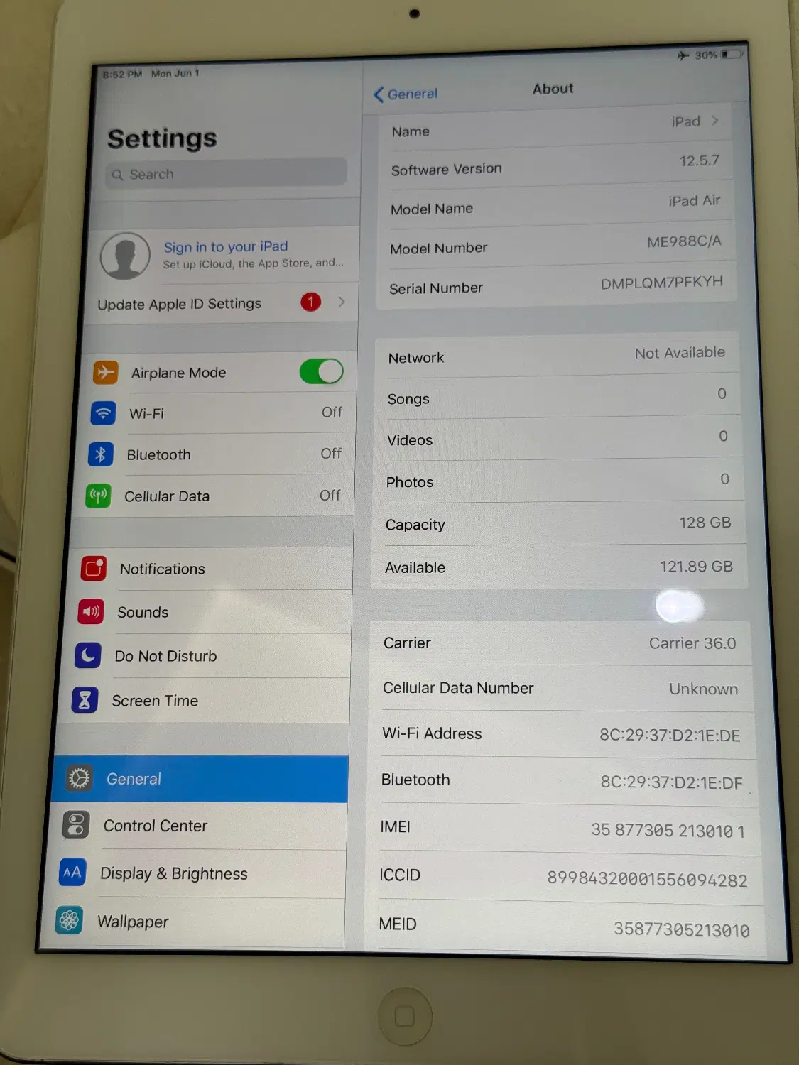 iPad Air (128G) Cellular|تبلت|کرمانشاه, |دیوار