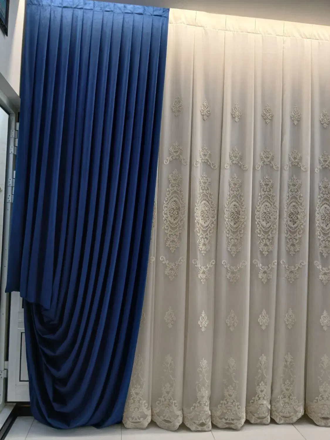 پرده درجه یک به همراه یالان|پرده، رانر، رومیزی|قم, شهرک سازمان آب|دیوار