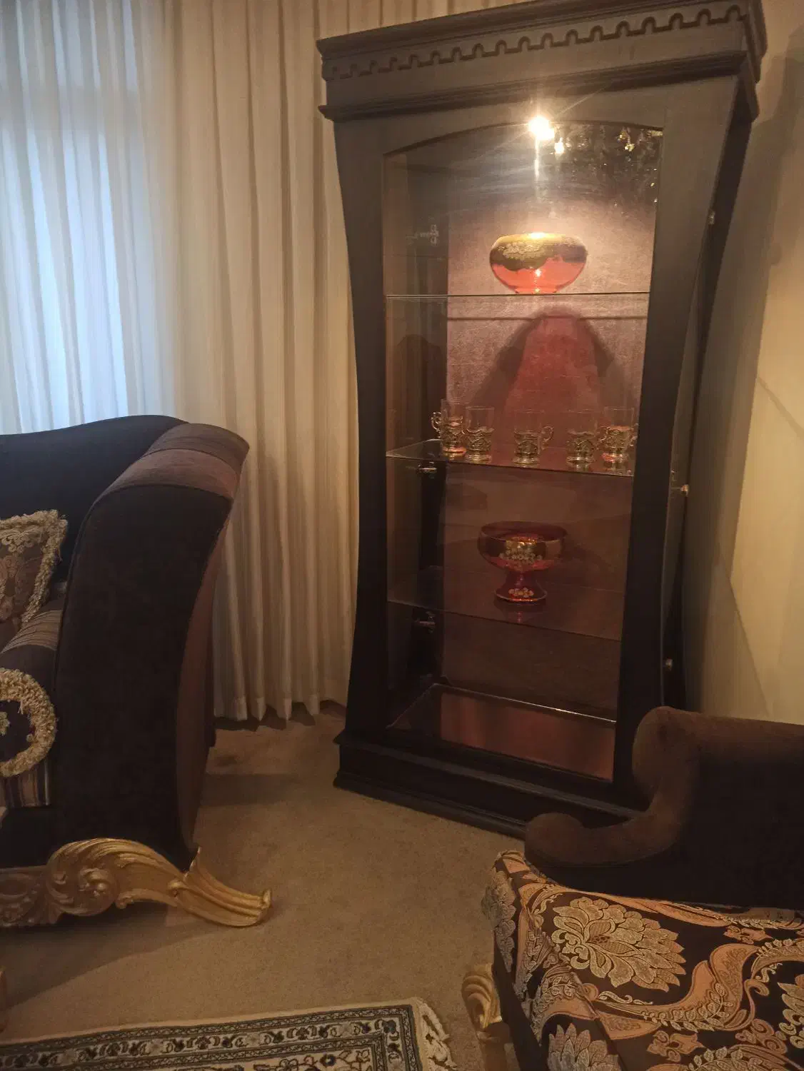 ویترین چوبی|بوفه، ویترین، کنسول|اصفهان, طامه|دیوار