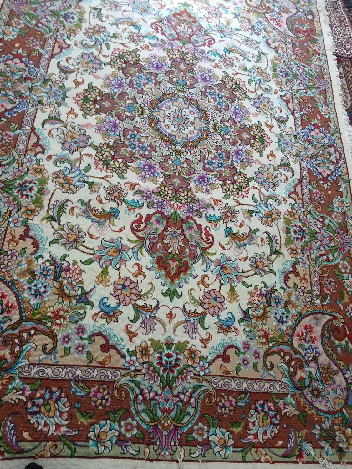 یک جفت فرش  دست باف ۲۰ رج طرح سالاری ۶ متری|فرش|اسکو, |دیوار
