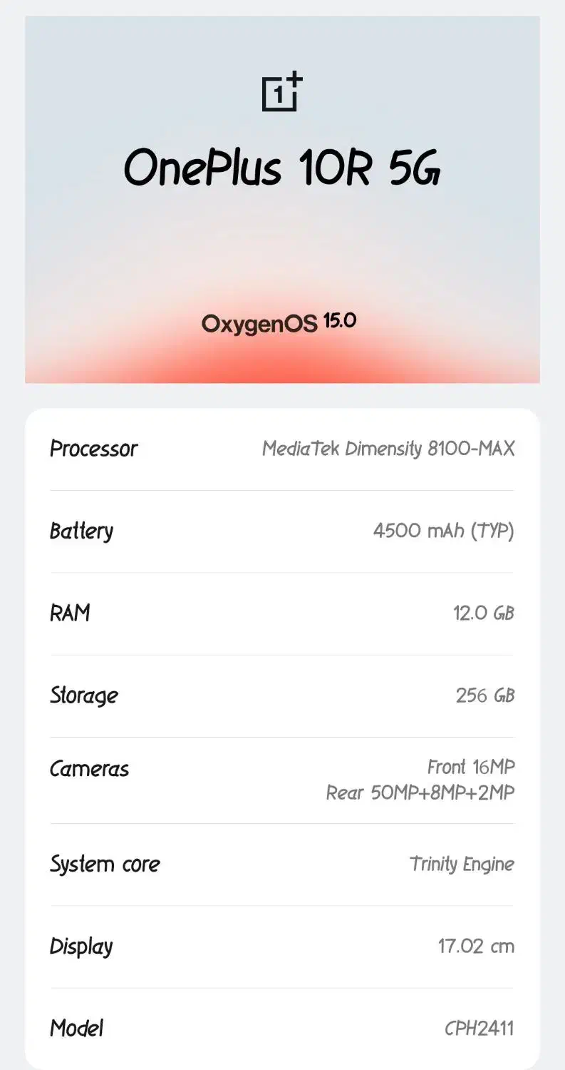 Oneplus Ace (10R 150W)|موبایل|اراک, |دیوار