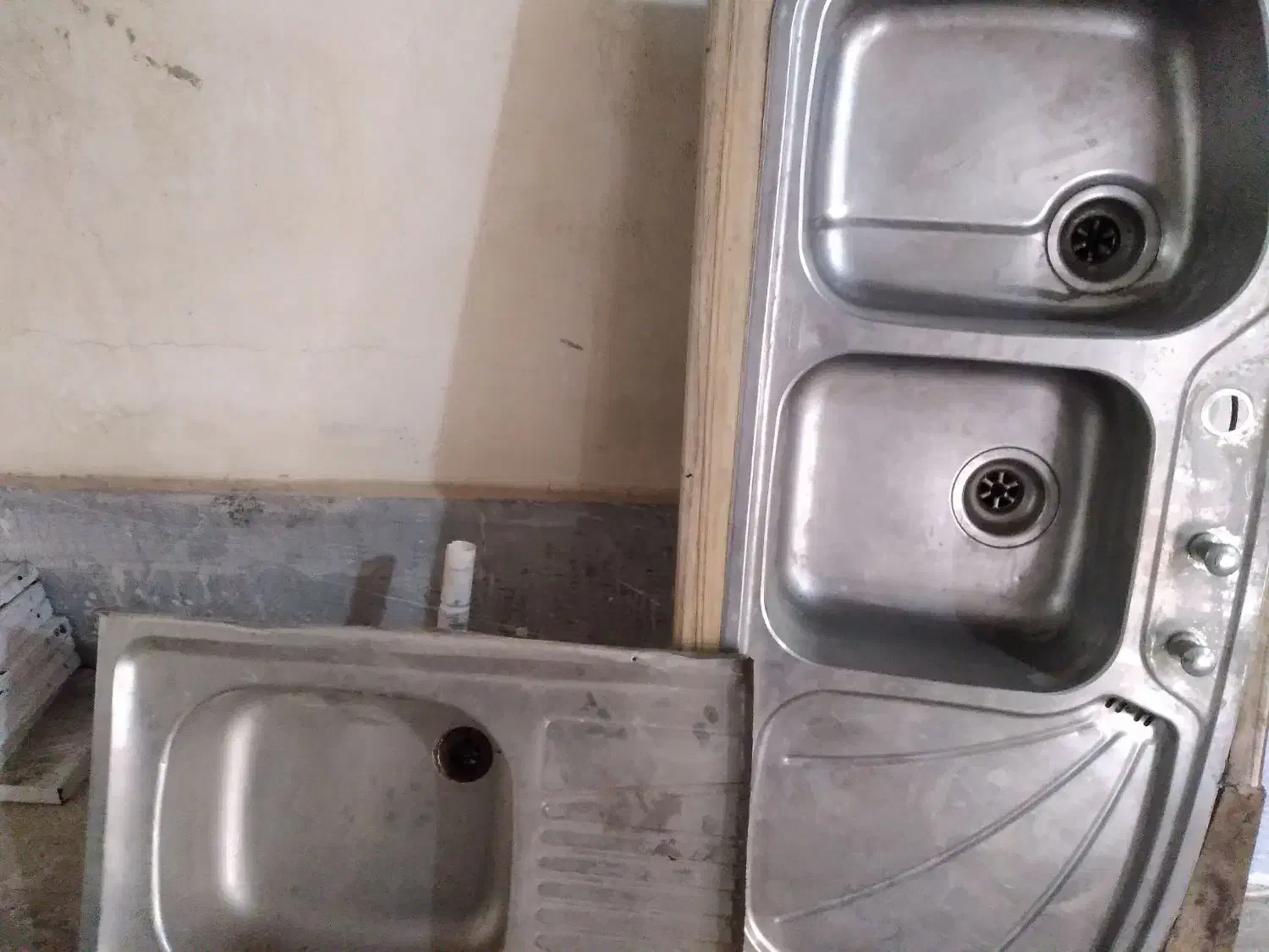 دو عدد سینک استیل / فروش فوری|مصالح و تجهیزات ساختمان|پرند, فاز ۵|دیوار