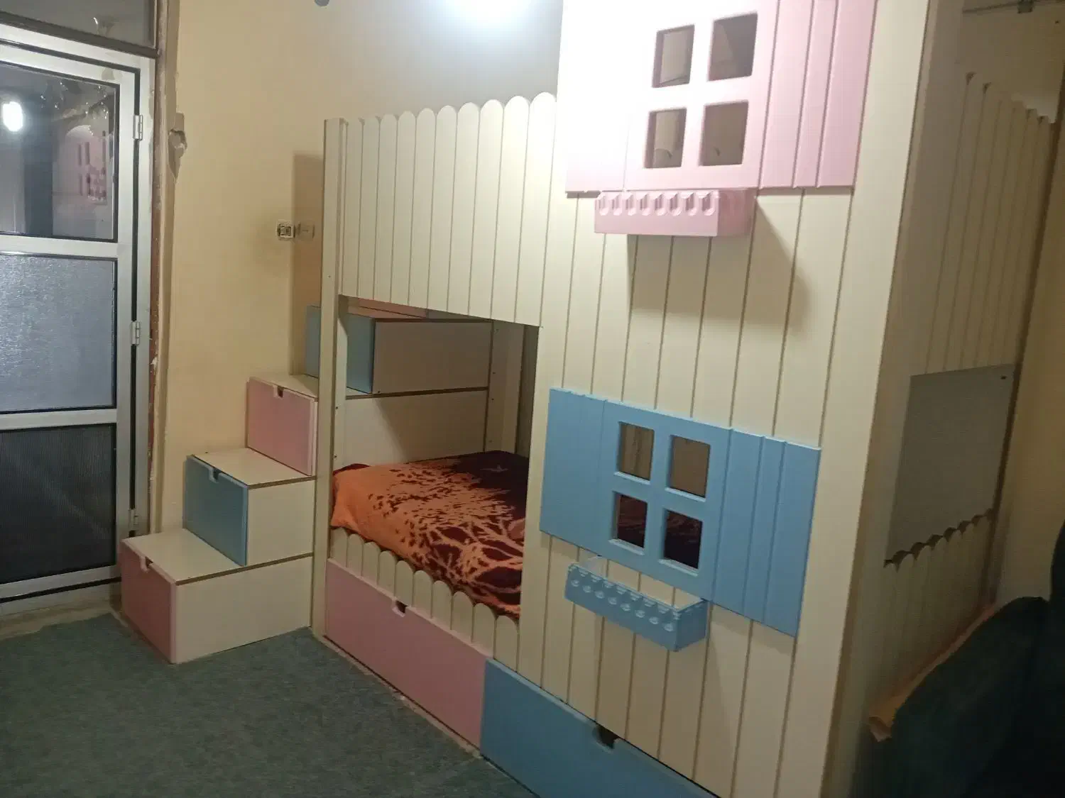 تخت خواب دوطبقه|تخت و سرویس خواب|دورود, |دیوار