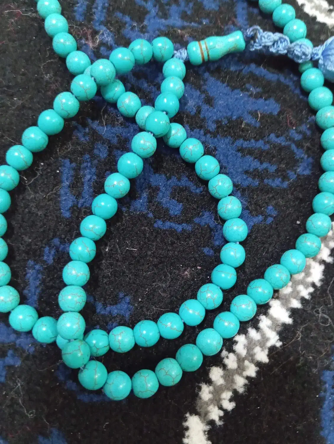 تسبیح فیروزه اصل نیشابور|جواهرات|بروجرد, |دیوار