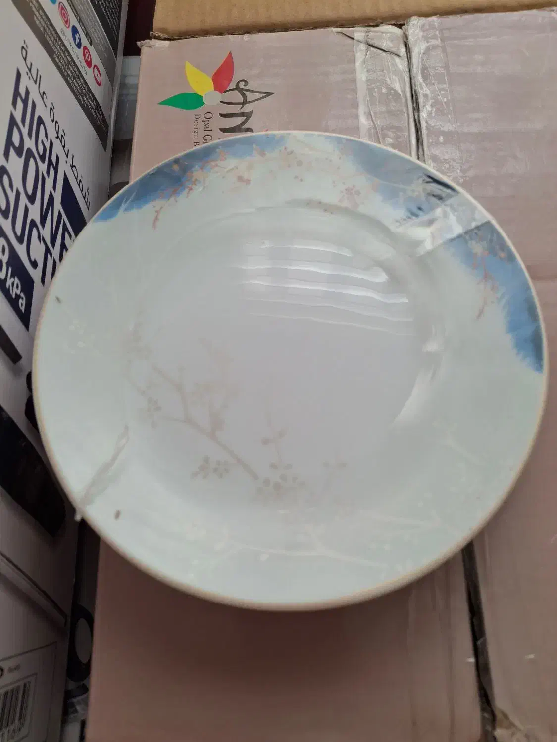 سرویس 26 پارچه اپال اسپانیا طرح نوژان ابی|ظروف سرو و پذیرایی|بندرعباس, |دیوار