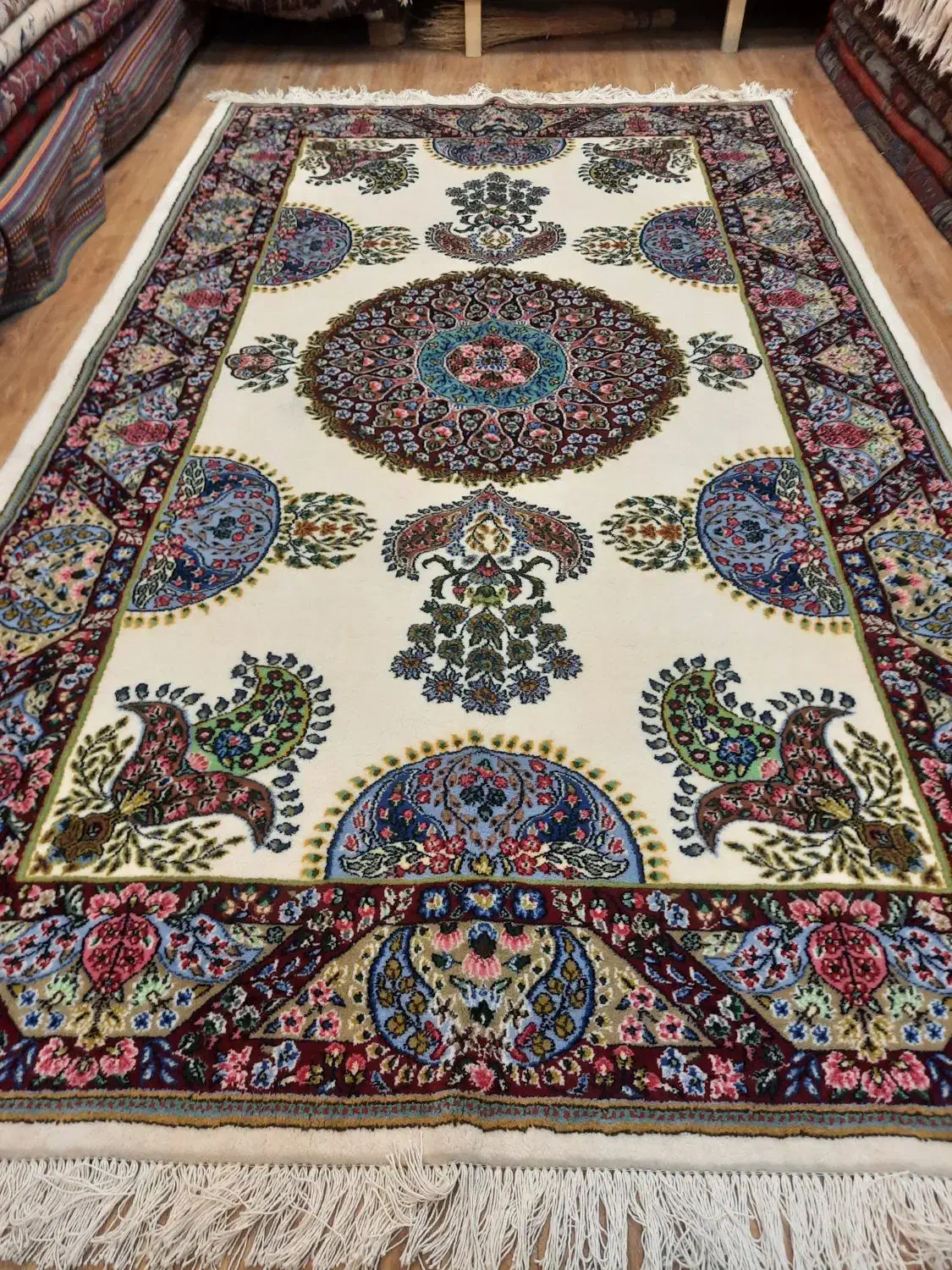 فرش دستباف ۴ متری کرمان|فرش|کرج, برغان|دیوار