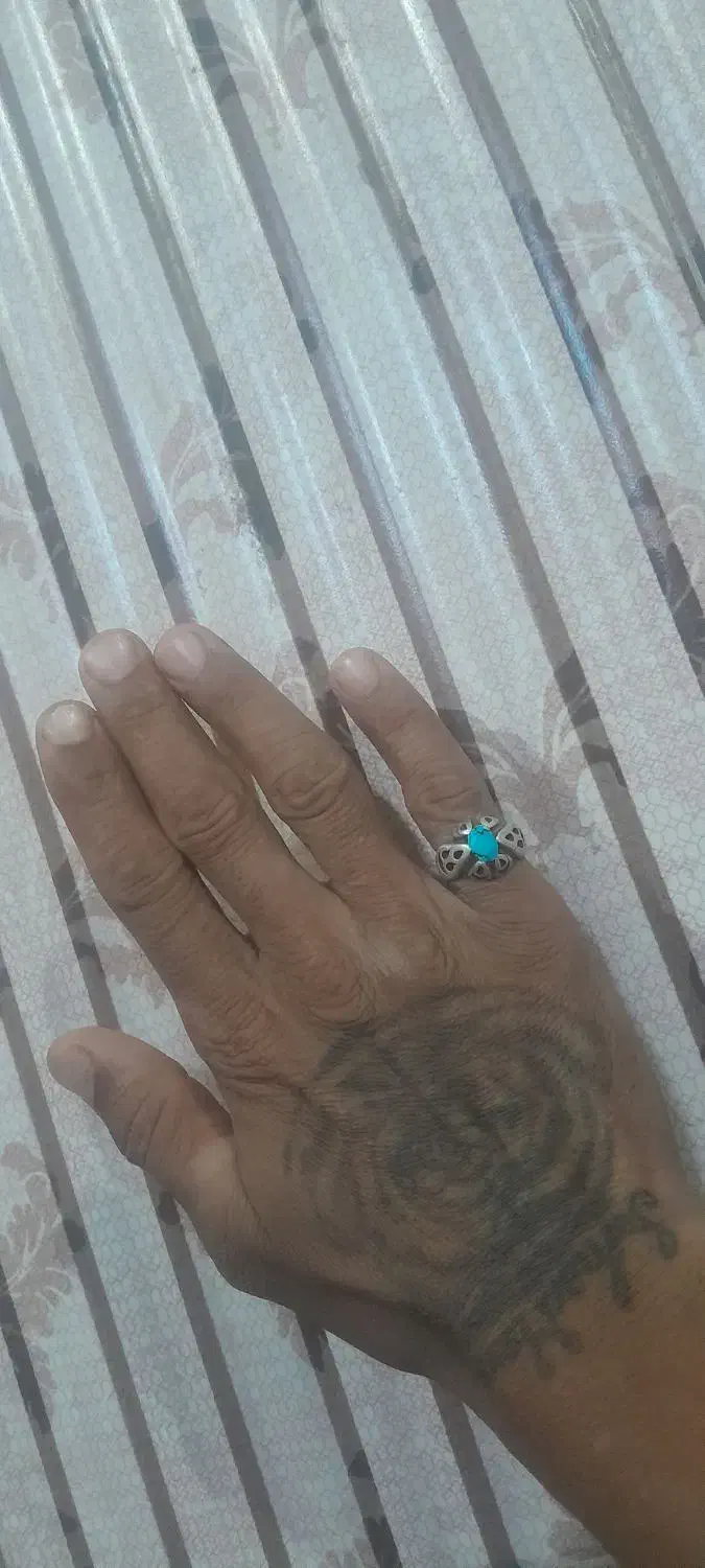 انگشتر فیروزه نیشابوری اصل و دست ساز|جواهرات|رودان, |دیوار