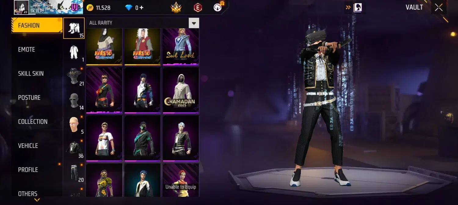 اکانت فیری فایر|کنسول، بازی ویدئویی و آنلاین|پرند, فاز ۵|دیوار