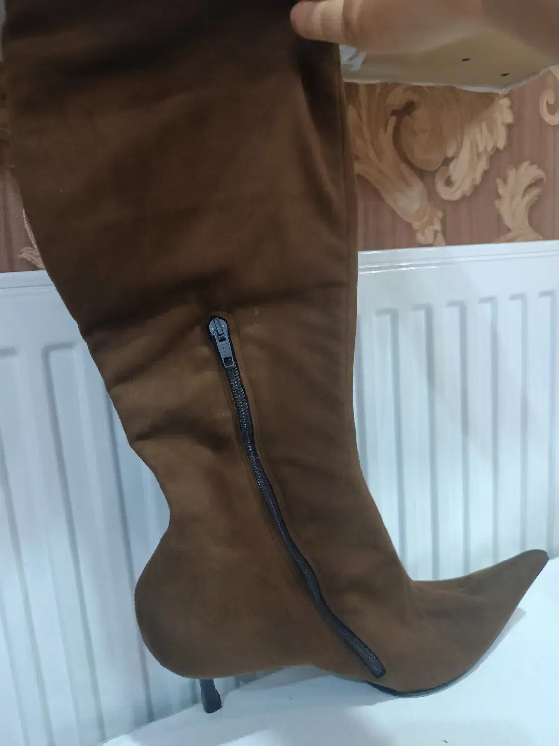 پوتین زنانه عسلی خارجی|کیف، کفش، کمربند|ملایر, |دیوار