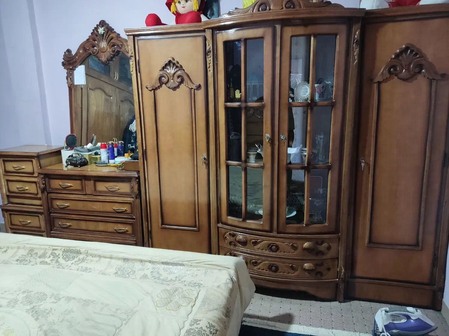 کمد تختخواب|تخت و سرویس خواب|شیراز, انجیر|دیوار