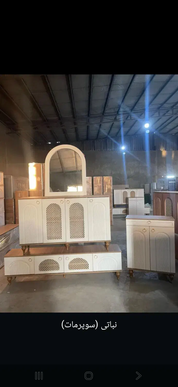 اینه کنسول حصیری|بوفه، ویترین، کنسول|ملارد, |دیوار