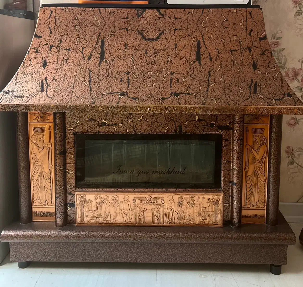 بخاری شومینه سالم بدون تعمیری|بخاری، هیتر، شومینه|همدان, |دیوار