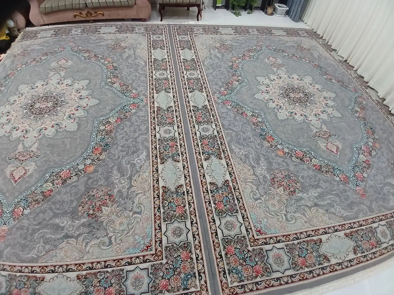 فرش ۱۲ متری|فرش|قائن, |دیوار