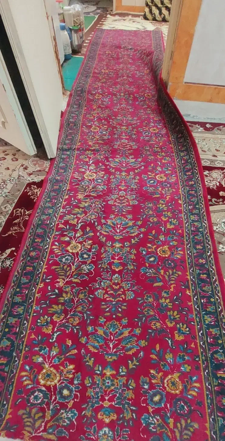 فرش راهرویی سالم و خوشرنگ|فرش|کارون, |دیوار