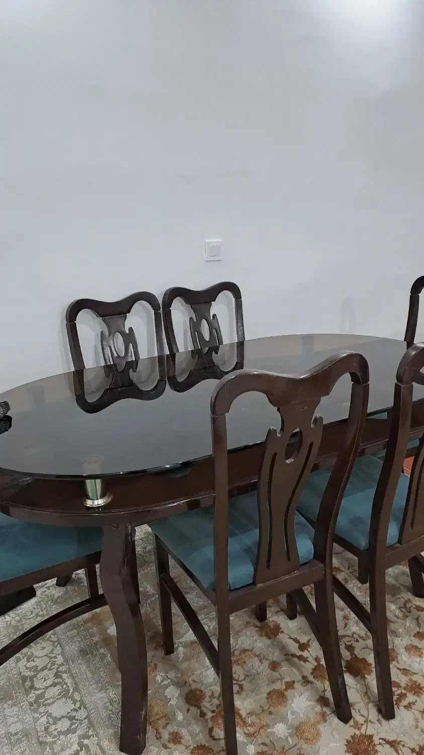 نهارخوری ۶نفره چوبی|میز و صندلی غذاخوری|پردیس, فاز ۵|دیوار