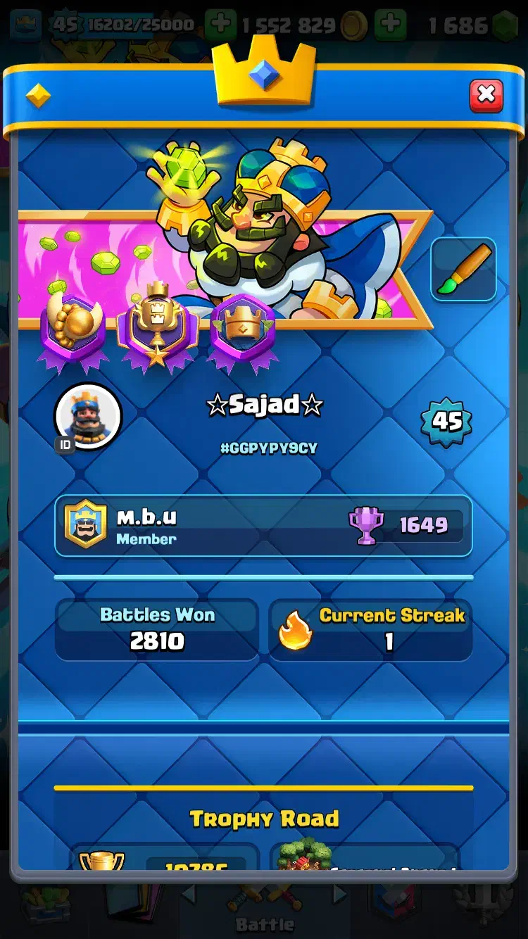 اکانت کلش رویال|کنسول، بازی ویدئویی و آنلاین|تهران, گلستان (شهرک راه آهن)|دیوار